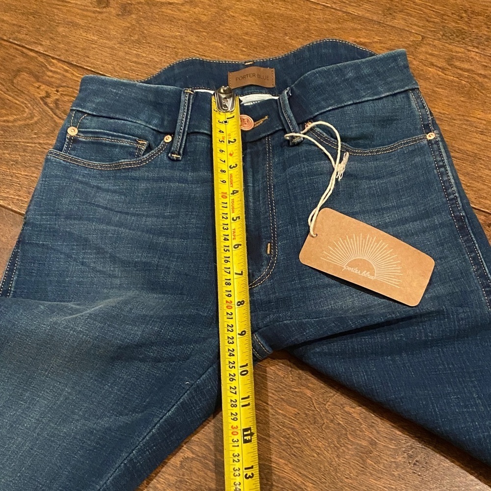 Dark Blue Porter Blue Jolene Sustainable Flare Jeans for Women - Picture 7 of 13